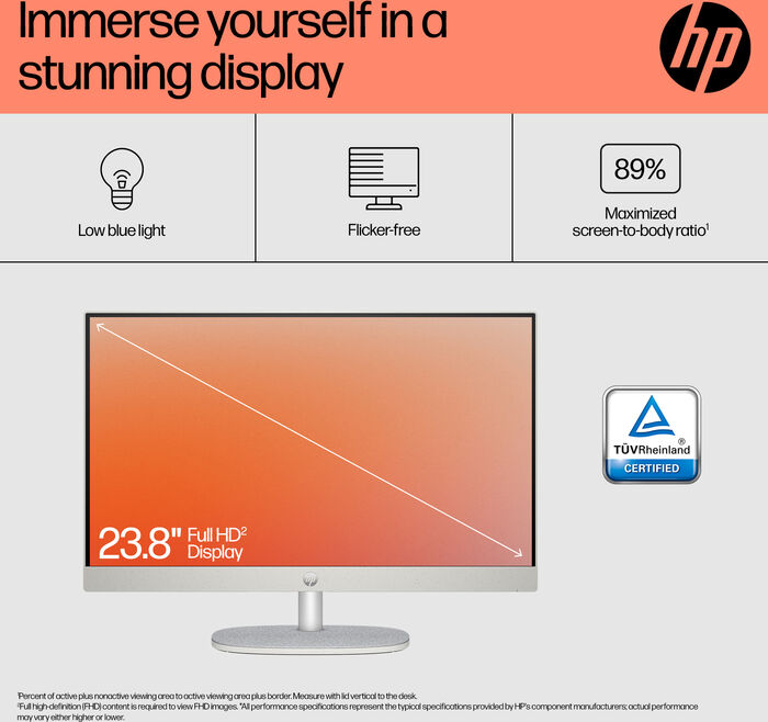 HP All-in-one R5/8/512GB 24" skjátölva