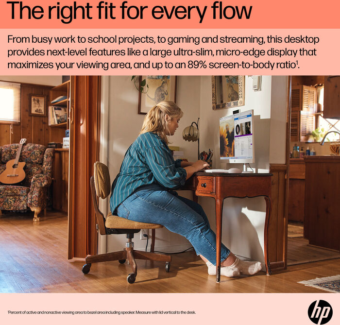 HP All-in-one R5/8/512GB 24" skjátölva