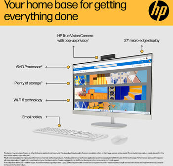 HP All-in-One R5/8/512GB 27" skjátölva