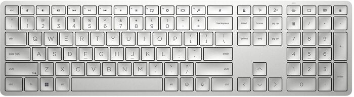 HP 970 þráðlaust lyklaborð - Silfur