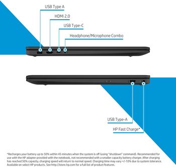 HP Laptop R5/8/512 17,3" fartölva