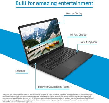 HP Laptop R5/8/512 17,3" fartölva