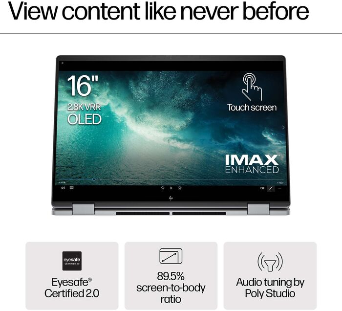 HP Envy X360 R5/16/512 16" fartölva