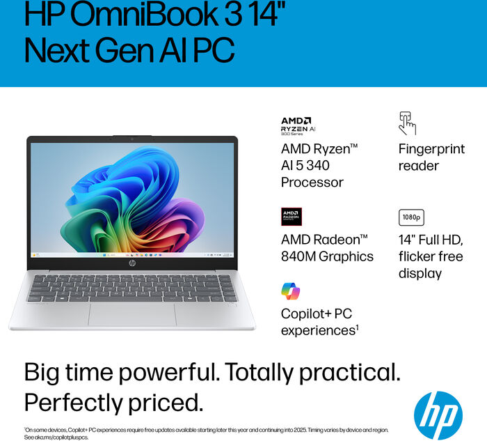 HP OmniBook 3 AI5/24/1TB 14" fartölva