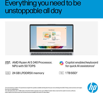 HP OmniBook 3 AI5/24/1TB 14" fartölva