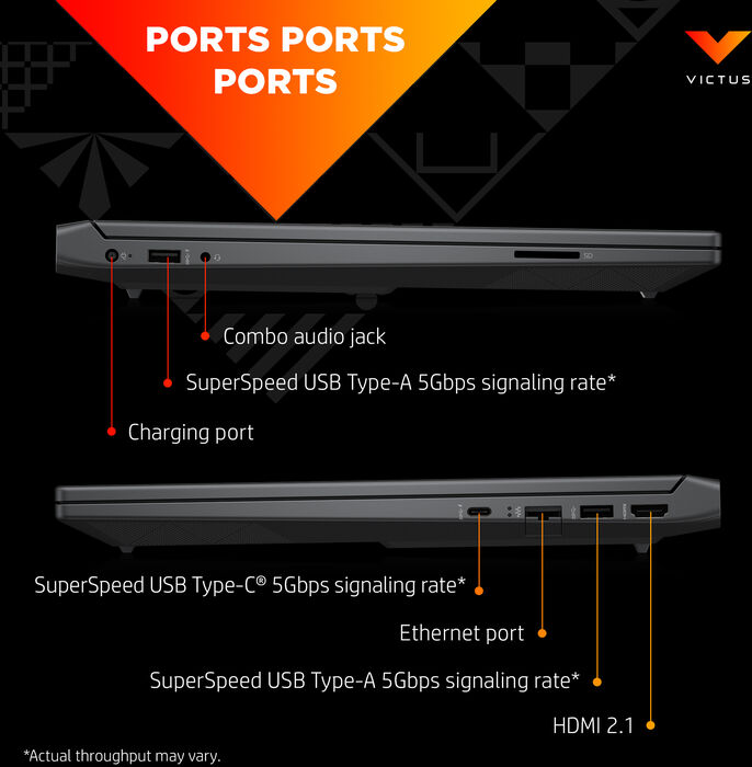 HP Victus 15 R5/8/512GB/5050/144Hz 15,6" fartölva