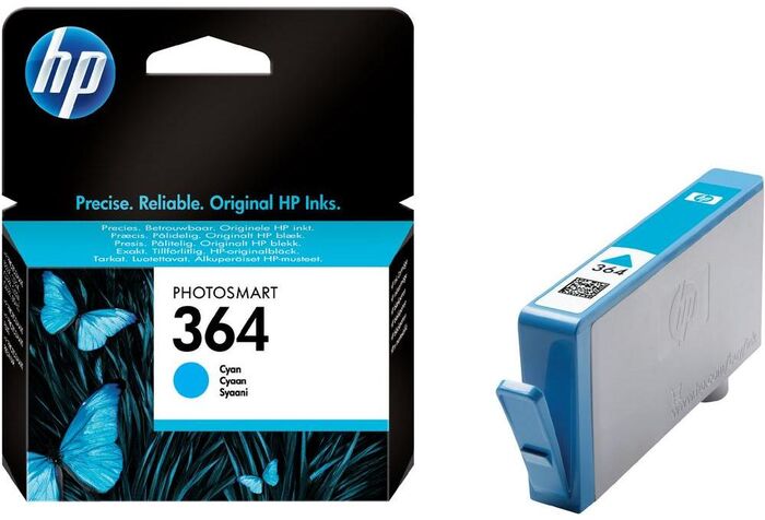 HP 364 Blekhylki - Cyan