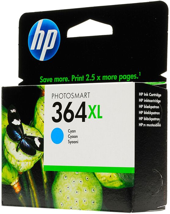 HP 364XL Blekhylki - Cyan