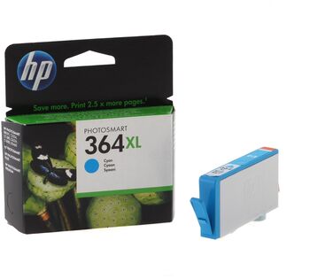 HP 364XL Blekhylki - Cyan