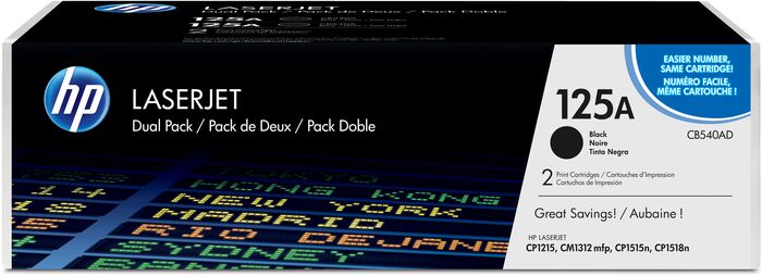 HP 125A dufthylki - Svart