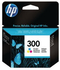 HP 300 blekhylki - M/C/Y