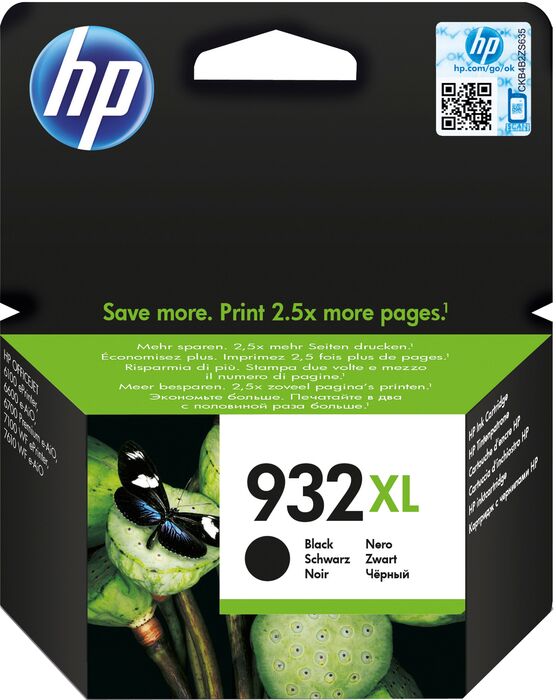 HP 932XL Blekhylki - Black