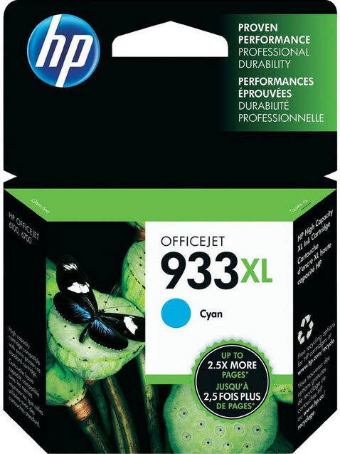 HP 933XL Blekhylki - Cyan