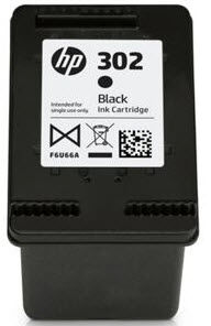 HP 302 blekhylki - Svart