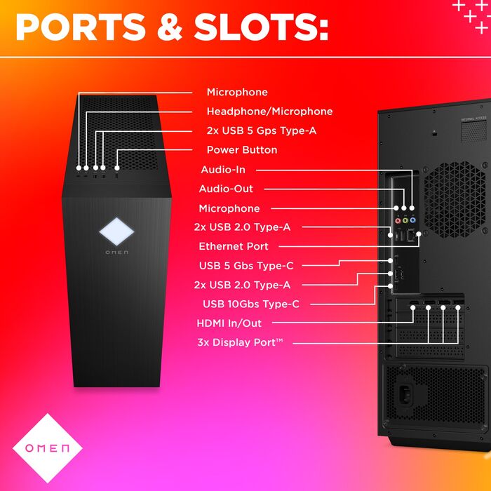 HP Omen i7/16/1TB/4060Ti leikjaturn