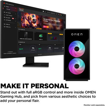 HP Omen 35L R7/16/1TB/5070 leikjaturn