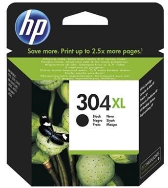 HP 304XL blekhylki - Svart 