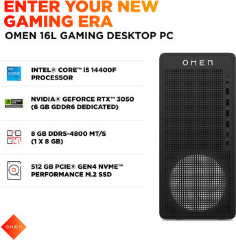 HP Omen 16L I5/8/512GB/3050 leikjaturn