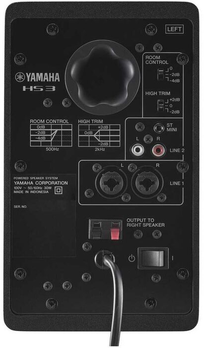 Yamaha HS3 aktífir Studio mónitorar - Svartir