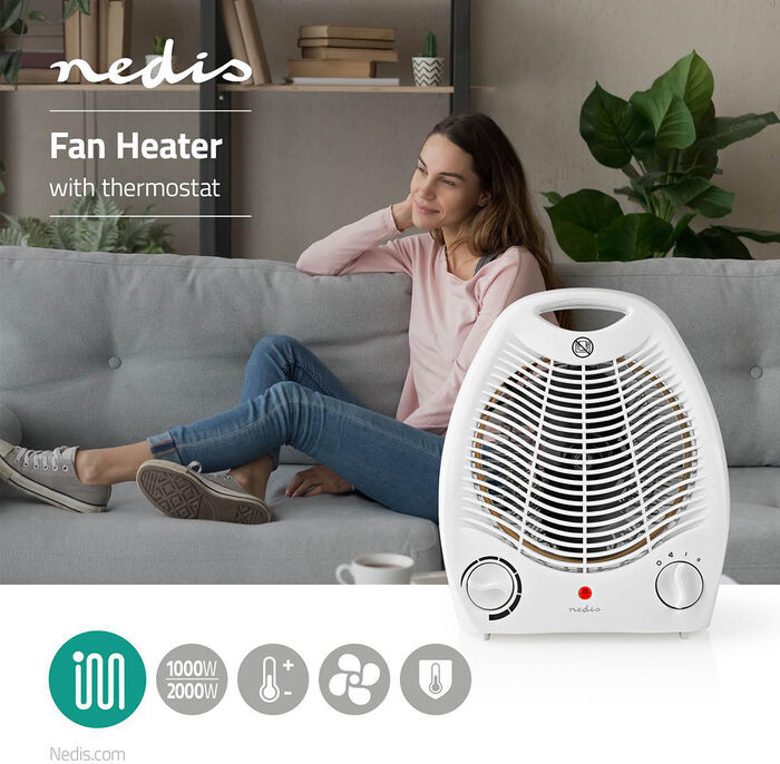Nedis hitablásari 2000 W - Hvítur