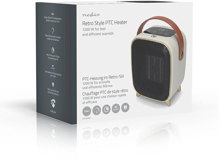 Nedis keramik hitablásari 1200 W - Hvítur
