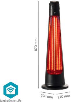 Nedis SmartLife frístandandi svalahitari