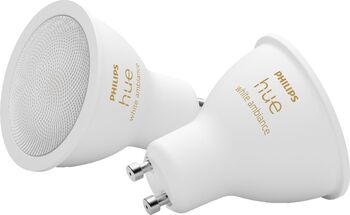 Philips Hue GU10 White Ambiance snjallpera - 2 stk