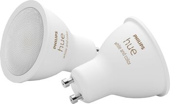 Philips Hue GU10 lita snjallpera - 2 stk