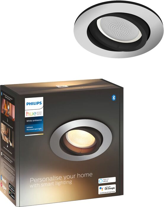 Philips Hue Milliskin White Ambiance loftljós - Stál