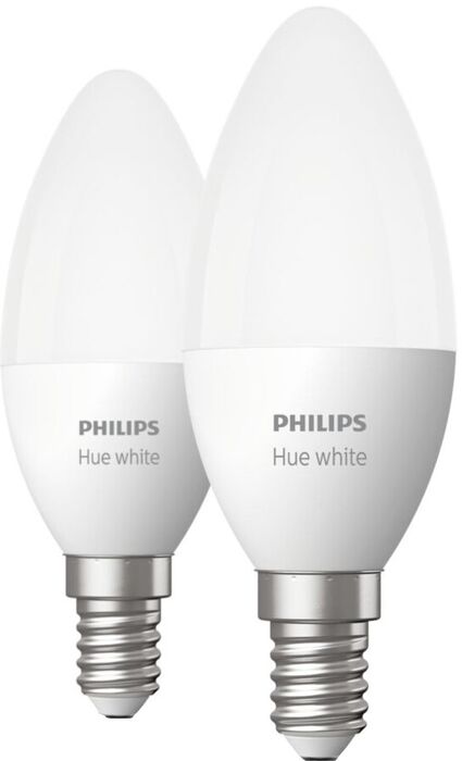 Philips Hue E14 B39 hvít snjallpera - 2 stk