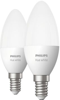 Philips Hue E14 B39 hvít snjallpera - 2 stk