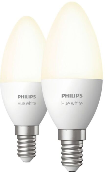 Philips Hue E14 B39 hvít snjallpera - 2 stk