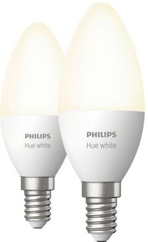 Philips Hue E14 B39 hvít snjallpera - 2 stk