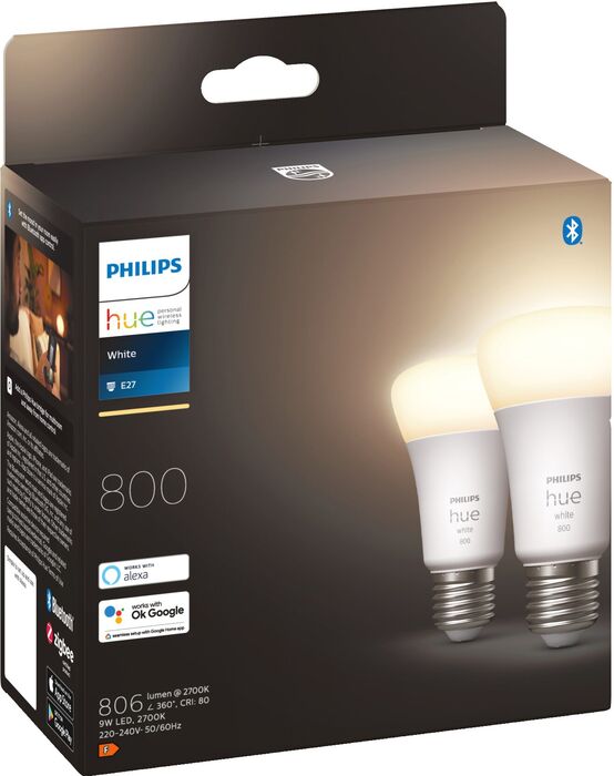 Philips Hue White snjallpera - 2 stk