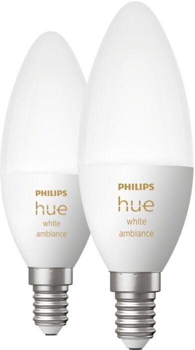 Philips Hue E14 snjallpera - 2 stk