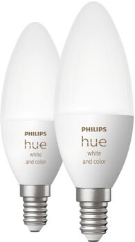 Philips Hue E14 lita snjallpera - 2 stk