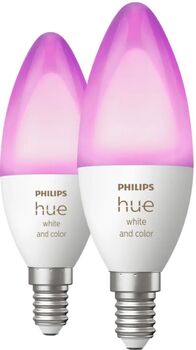 Philips Hue E14 lita snjallpera - 2 stk