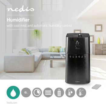 Nedis 6 lítra rakatæki - Svart 