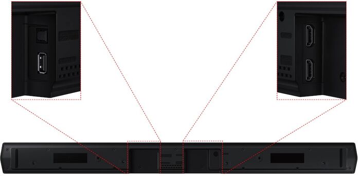 Samsung HW-B560 hljóðstöng með bassaboxi - Svört