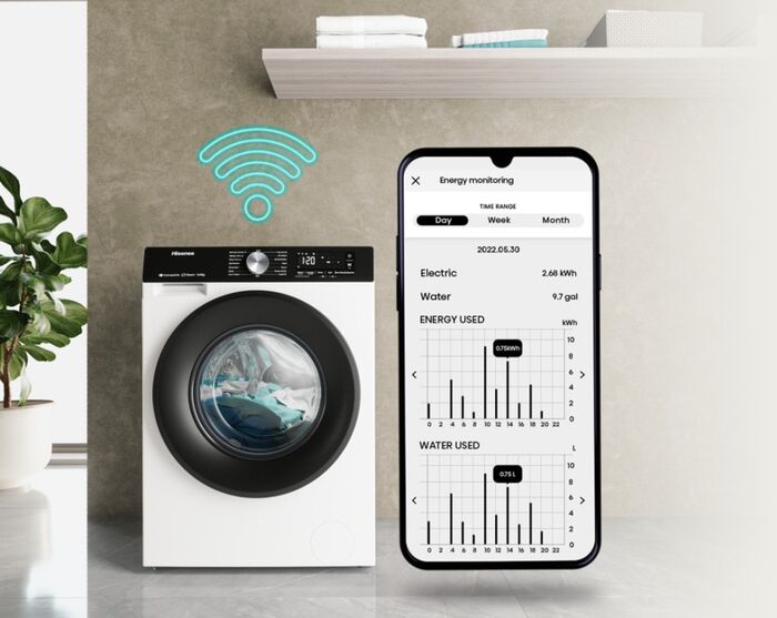 Hisense þvottavél og þurrkari HWD3S1X614