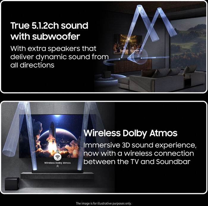 Samsung HW-Q810F hljóðstöng með bassaboxi - Svört