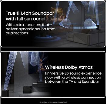 Samsung HW-Q995F hljóðstöng með bassaboxi - Svört