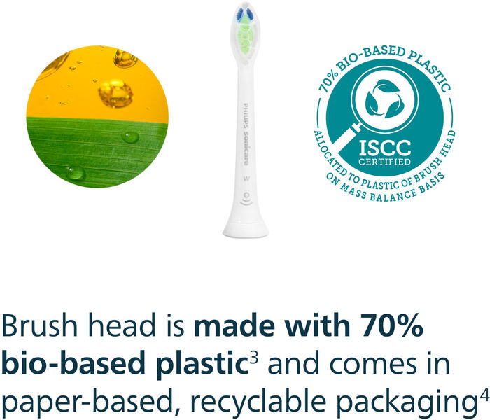 Philips Sonicare W2 Optimal tannburstahausar 4 í pakka - Hvítir