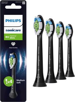 Philips Sonicare W2 Optimal tannburstahausar 4 í pakka - Svartir