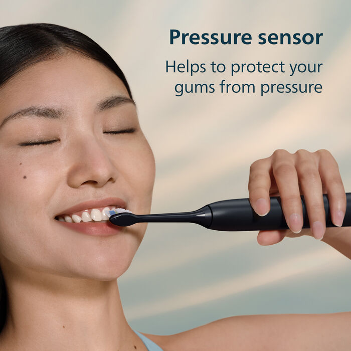 Philips Sonicare Series 5500 rafmagnstannbursti 2 í pakka - Hvítur/Blár