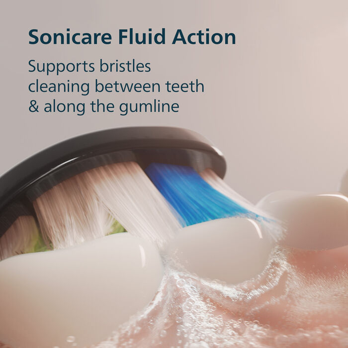 Philips Sonicare Series 5500 rafmagnstannbursti 2 í pakka - Hvítur/Blár