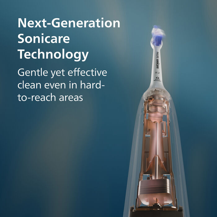 Philips Sonicare Series 5500 rafmagnstannbursti 2 í pakka - Hvítur/Blár