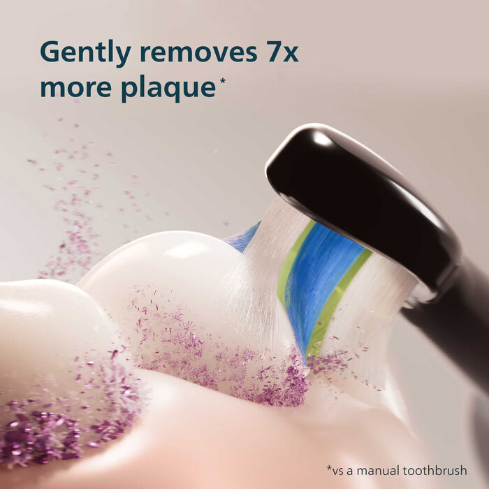 Philips Sonicare Series 5500 rafmagnstannbursti 2 í pakka - Hvítur/Blár