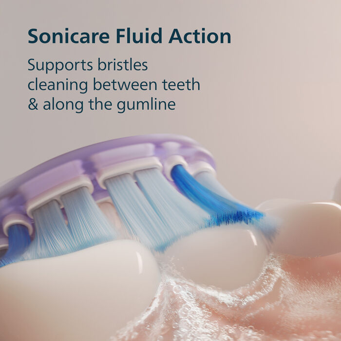 Philips Sonicare Series 7100 rafmagnstannbursti 2 í pakka - Hvítur/Svartur