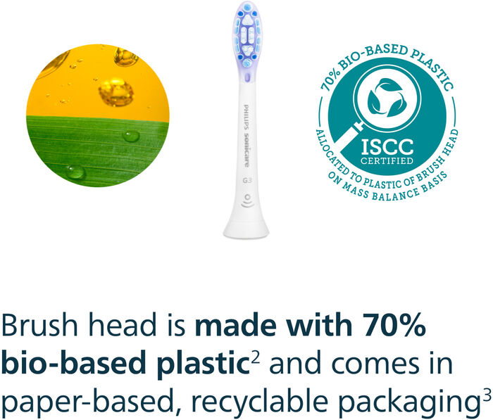 Philips Sonicare G3 Premium tannburstahausar 4 í pakka - Hvítir